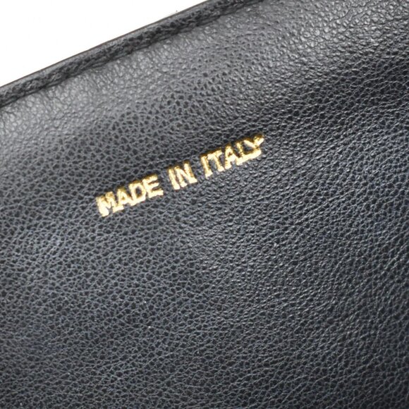 CHANEL CC Logo Matelasse Tassel Shoulder Vanity Bag Leather Black Italy 95KB241 - Picture 15 of 16